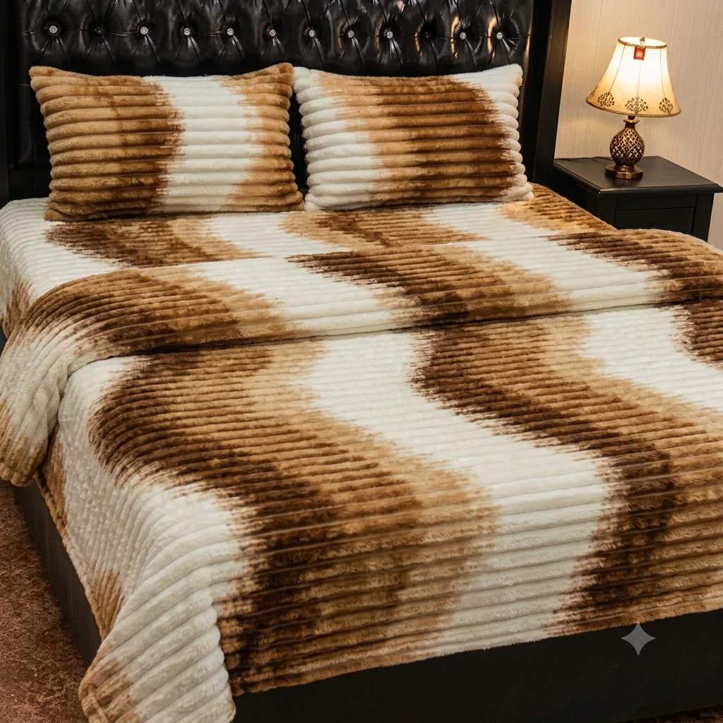 Brown BM Fleece 4 PCs Set