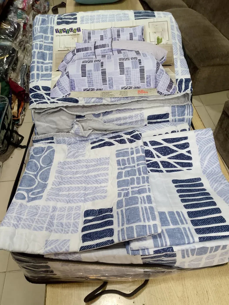 Strip Black & Blue BBL Comforter Set